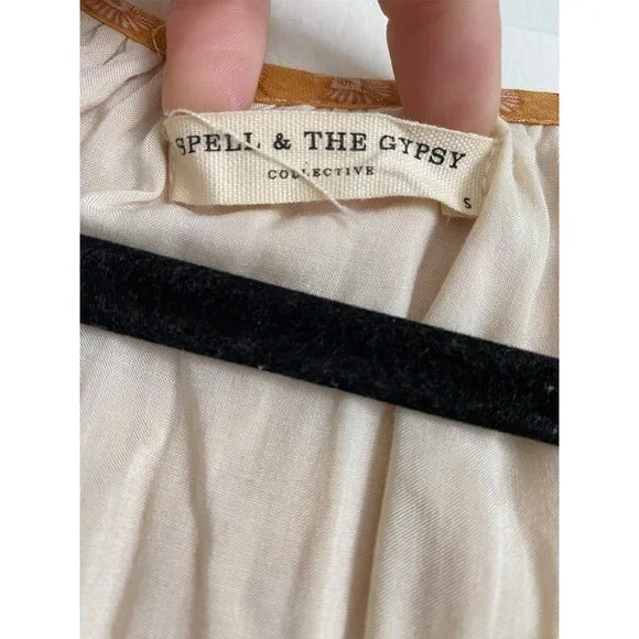 Spell Coco Lei Flutter Sleeve Dress in Caramel - Small - Picture 5 of 5